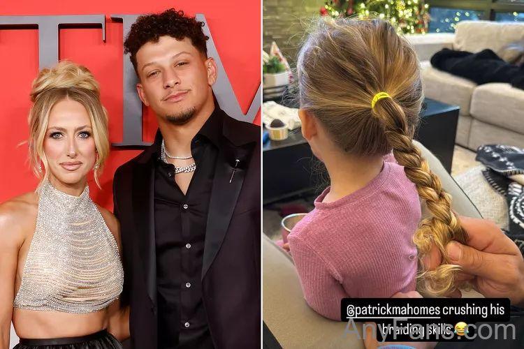 Brittany Mahomes Compliments Husband Patrick as He Braids Daughter Sterling’s Hair: ‘Crushing It’